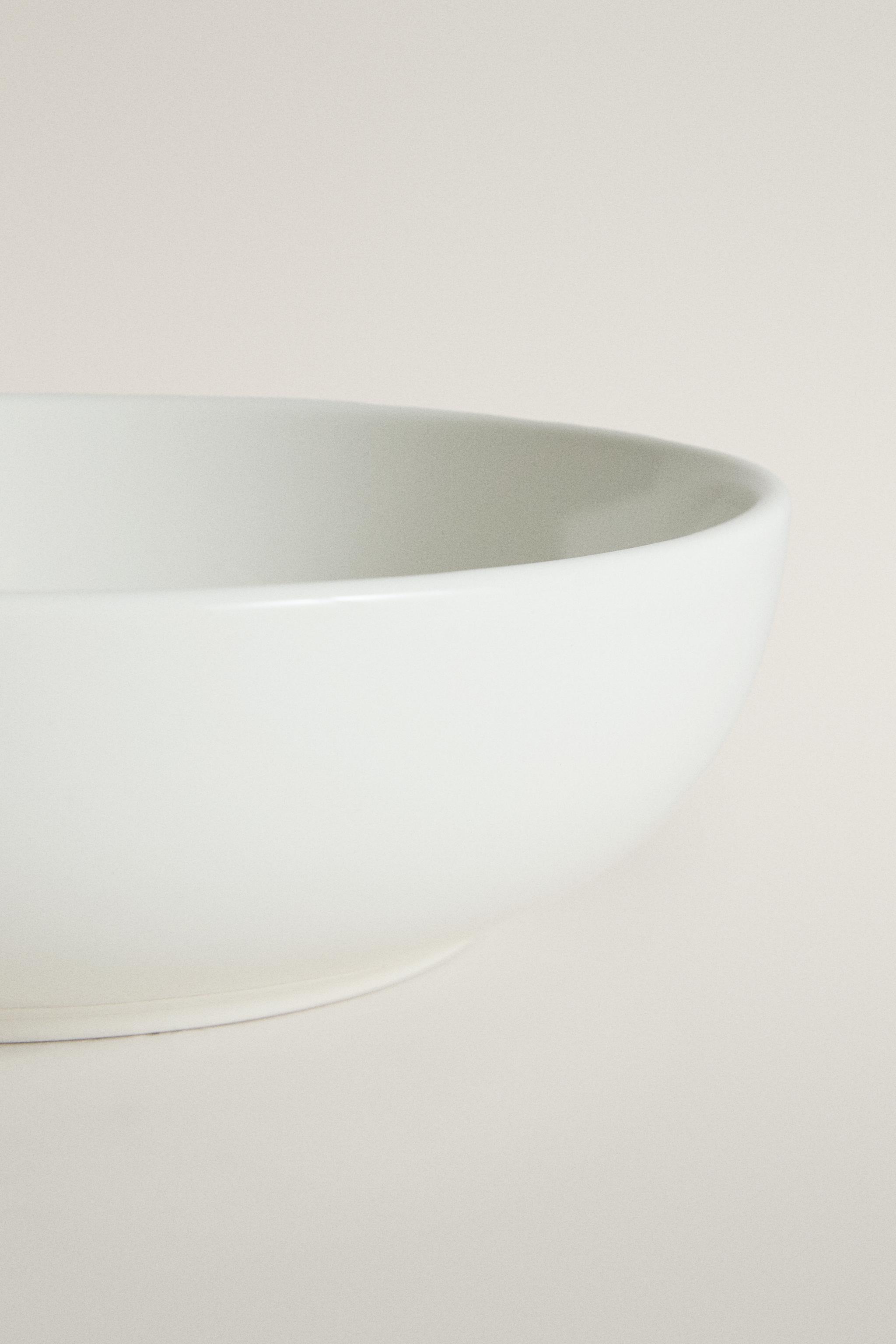 ASSIETTE CREUSE GRÈS